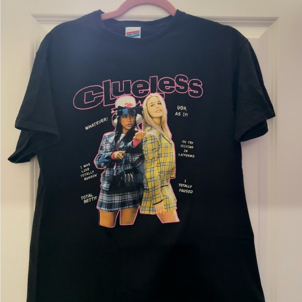 Black Graphic Clueless T-shirt